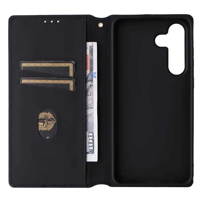 Samsung Galaxy S25 FE hoesje portemonnee Ruitstructuur Leer telefoonhoesje - Rood