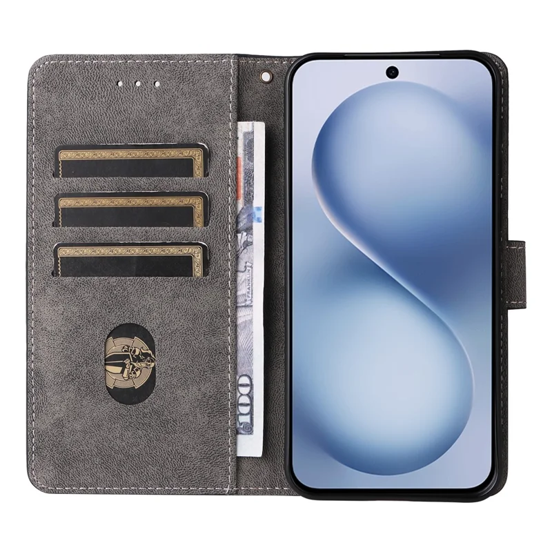 For vivo X200 FE 5G / S30 Pro mini 5G Case Wallet RFID Blocking PU Leather Phone Cover Stand with Strap - Black