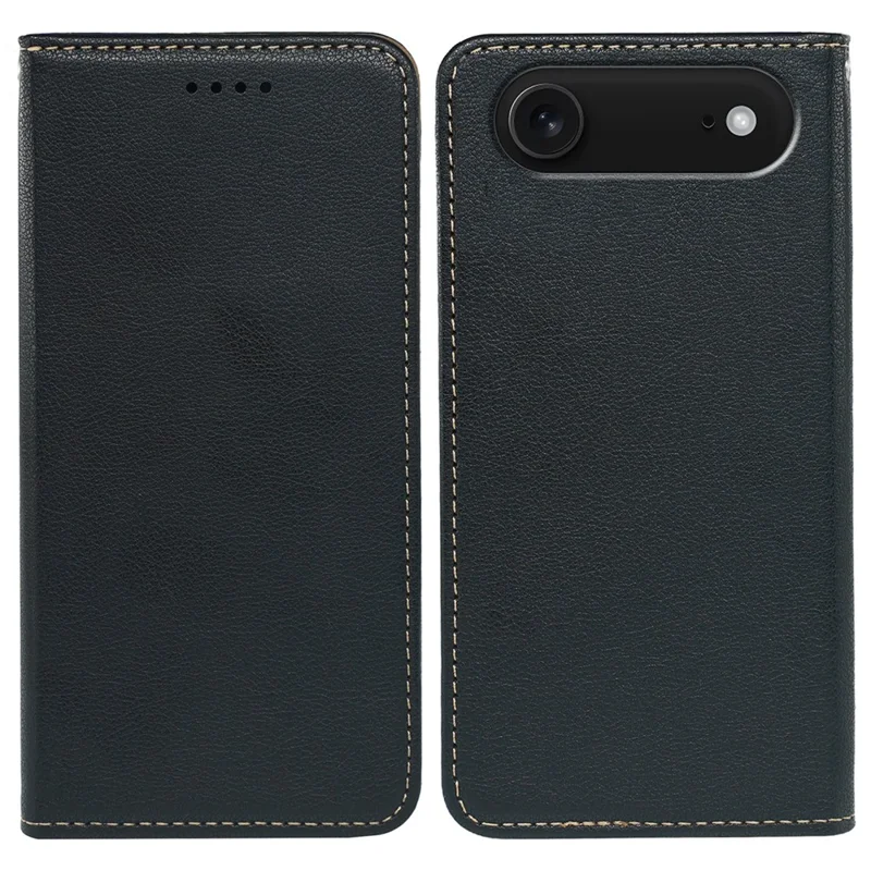 For iPhone 17 Air Case Wallet RFID Blocking Leather Phone Cover Strong Magnetic Closure - Black