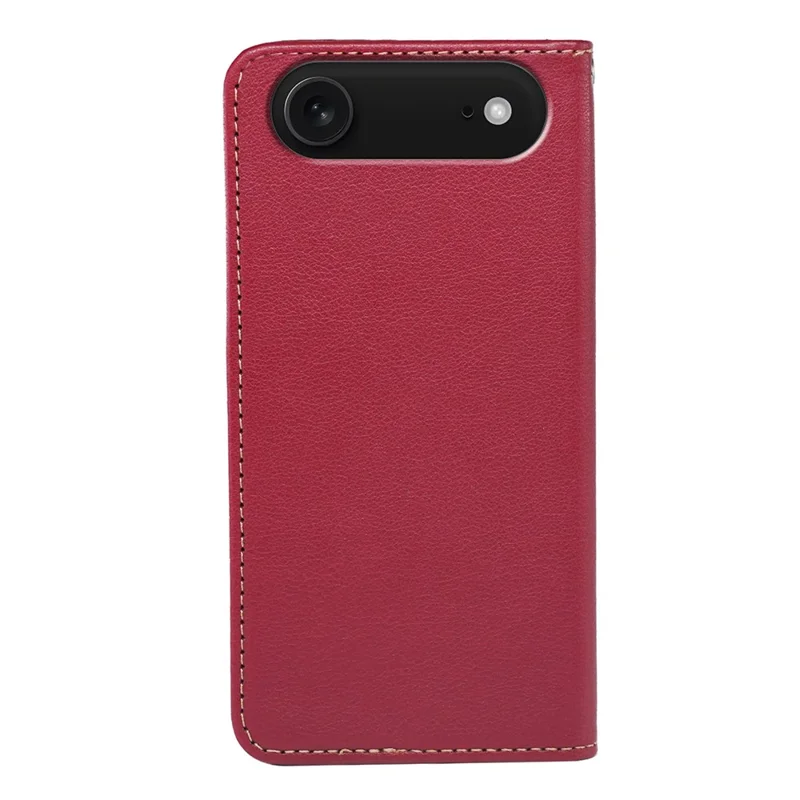 For iPhone Air Case Wallet RFID Blocking Leather Phone Cover Strong Magnetic Closure - Red