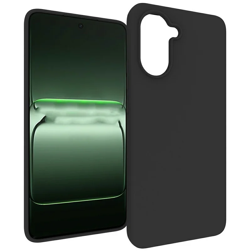 For OnePlus Nord CE 5G / Ace 5 Racing 5G Case Soft Matte Back TPU Black Phone Cover (Large Cutout)
