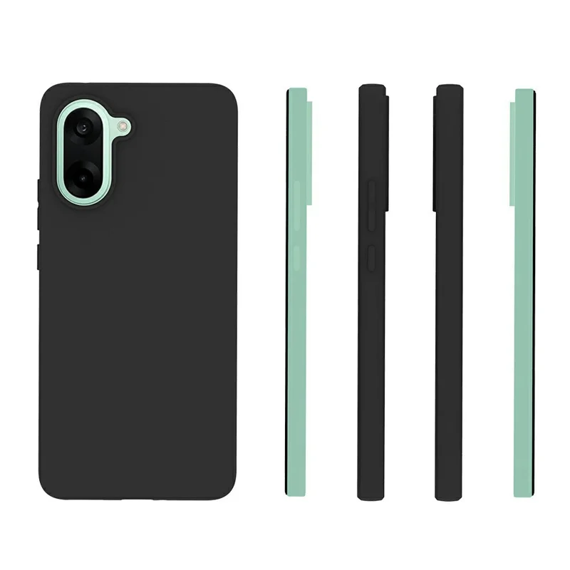 For OnePlus Nord CE 5G / Ace 5 Racing 5G Case Soft Matte Back TPU Black Phone Cover (Large Cutout)