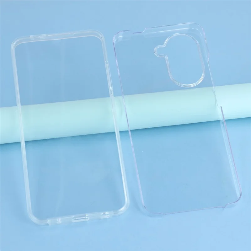 Para Xiaomi Poco C71 4G / Redmi A5 4G (171,7mm) Capa de TPU com Moldura Transparente, Parte Traseira em Acrílico e Película PET