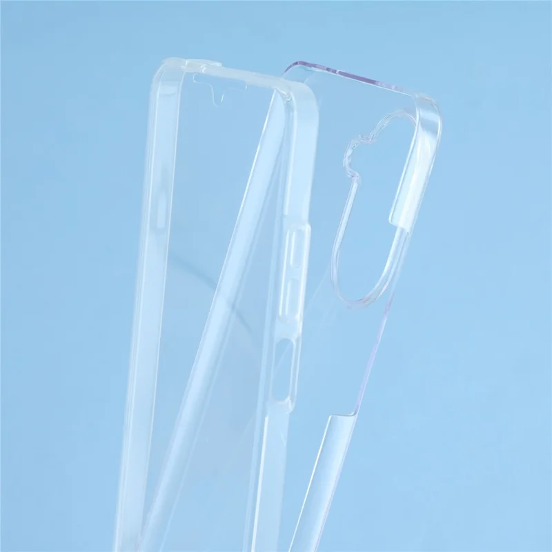 Para Xiaomi Poco C71 4G / Redmi A5 4G (171,7mm) Capa de TPU com Moldura Transparente, Parte Traseira em Acrílico e Película PET