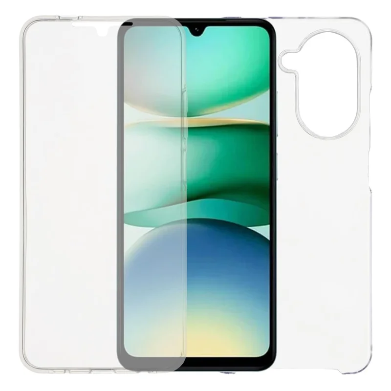 For Xiaomi Redmi A5 NFC (EU) (173.45mm) Case TPU Frame Clear Acrylic Back Phone Cover with PET Film