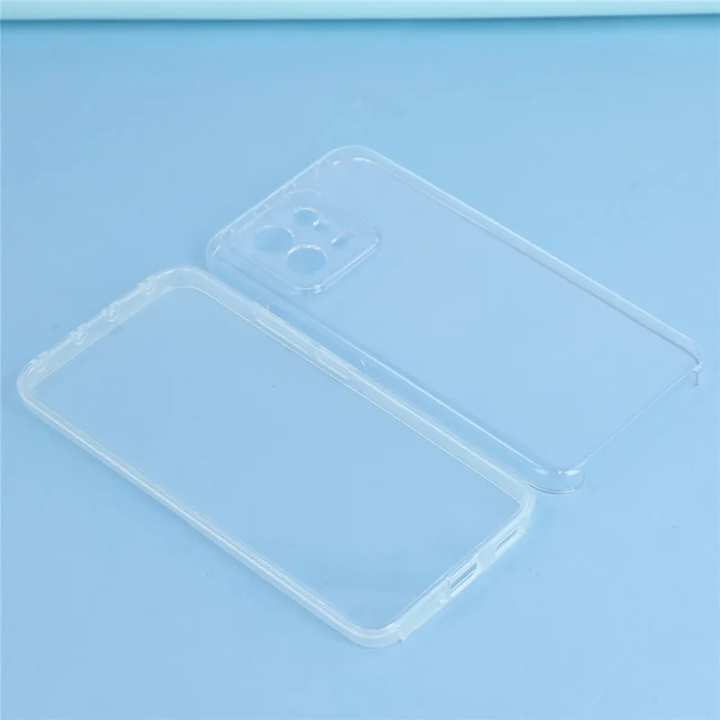Capa para Xiaomi 13 Estrutura TPU Traseira Acrílica Transparente com Película PET
