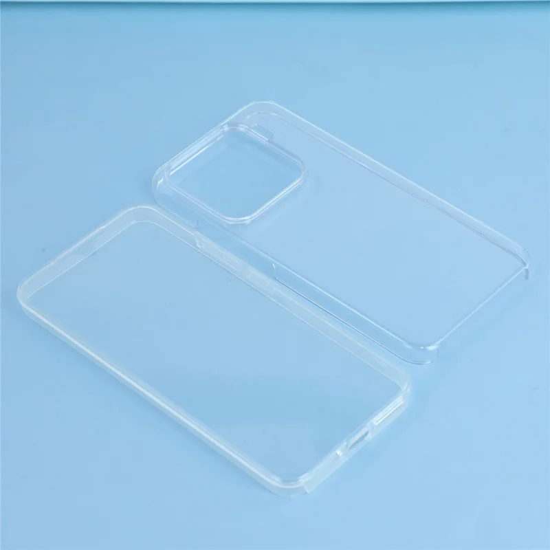 For Xiaomi 15 Case TPU Frame Clear Acrylic Back Phone Cover with PET Film