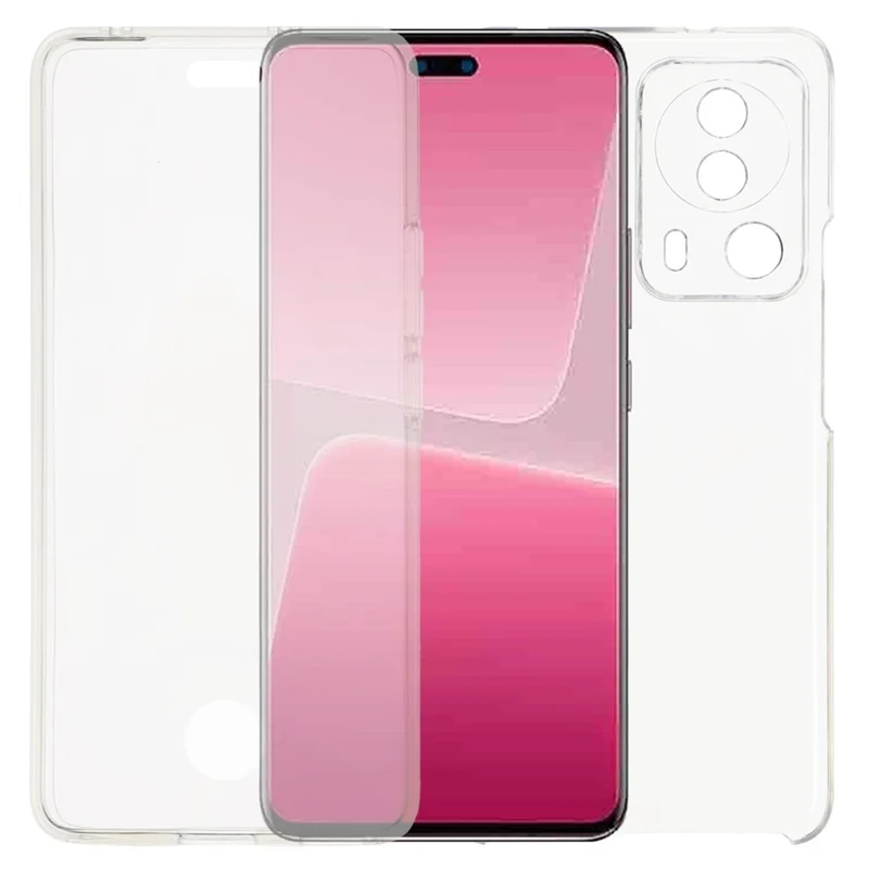 Capa para Xiaomi 13 Lite / Civi 2 5G com Estrutura de TPU, Parte Traseira Transparente em Acrílico e Película de PET