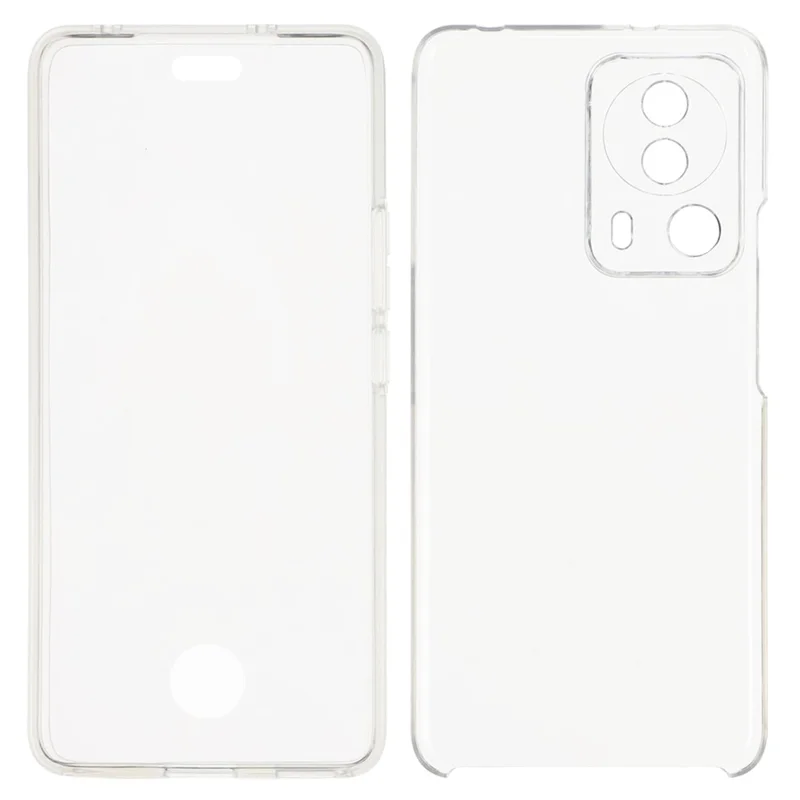 Capa para Xiaomi 13 Lite / Civi 2 5G com Estrutura de TPU, Parte Traseira Transparente em Acrílico e Película de PET