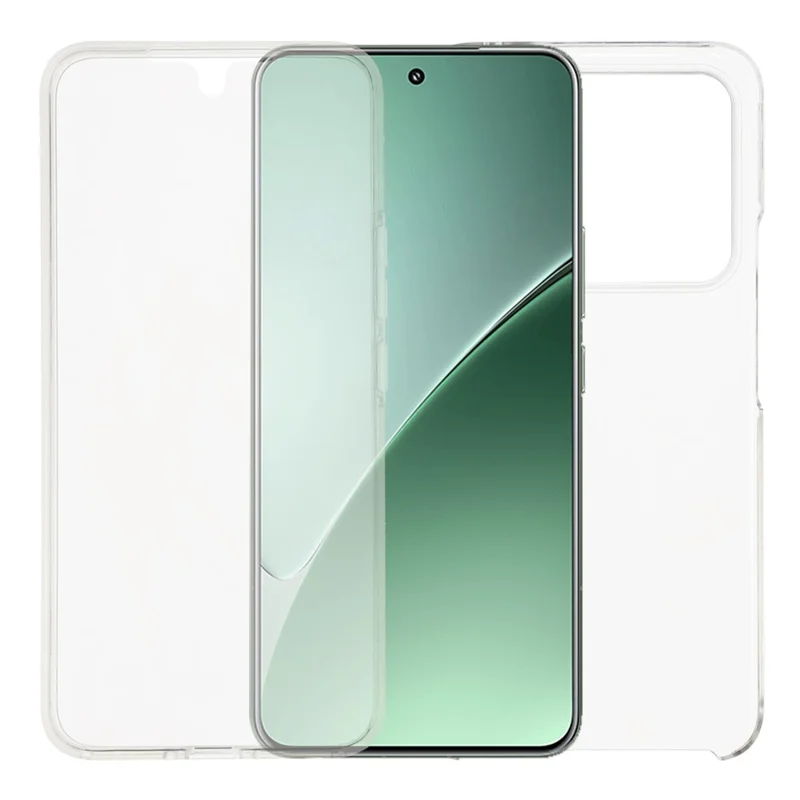 Cover per Xiaomi 15 Pro con Cornice TPU, Retro Trasparente in Acrilico e Pellicola PET