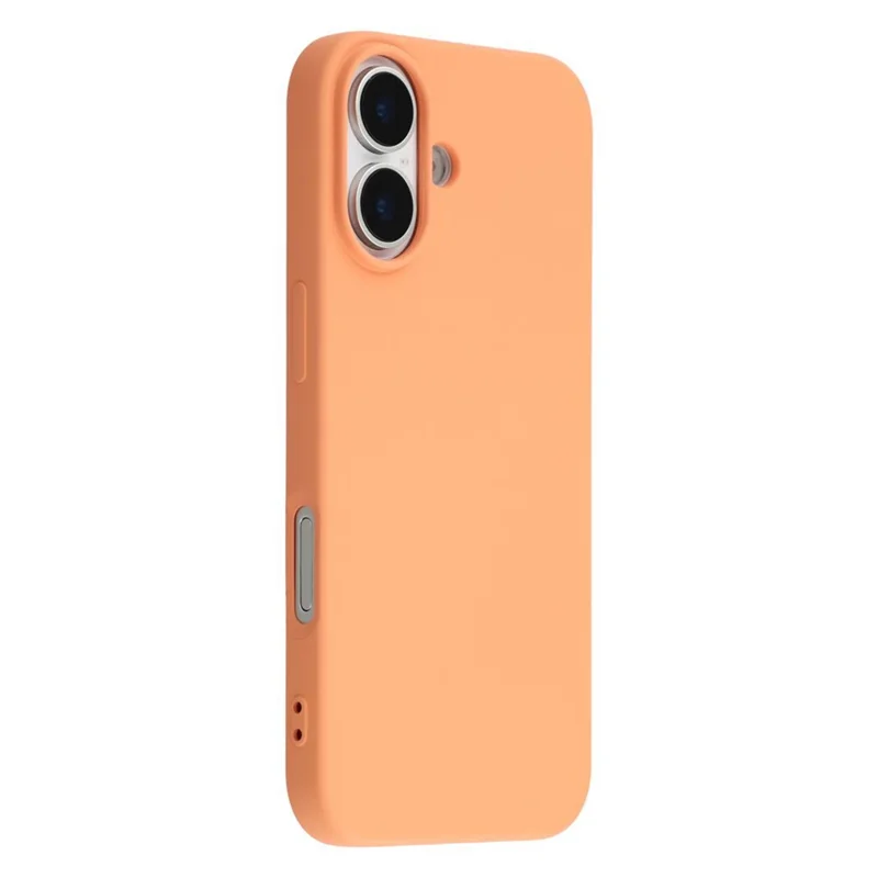 X-LEVEL Pour Coque iPhone 17 Étui Souple en TPU Anti-Rayures avec Doublure en Fibre - Orange