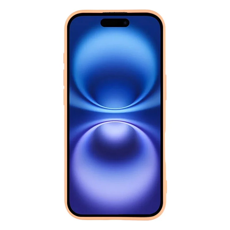 X-LEVEL Pour Coque iPhone 17 Étui Souple en TPU Anti-Rayures avec Doublure en Fibre - Orange