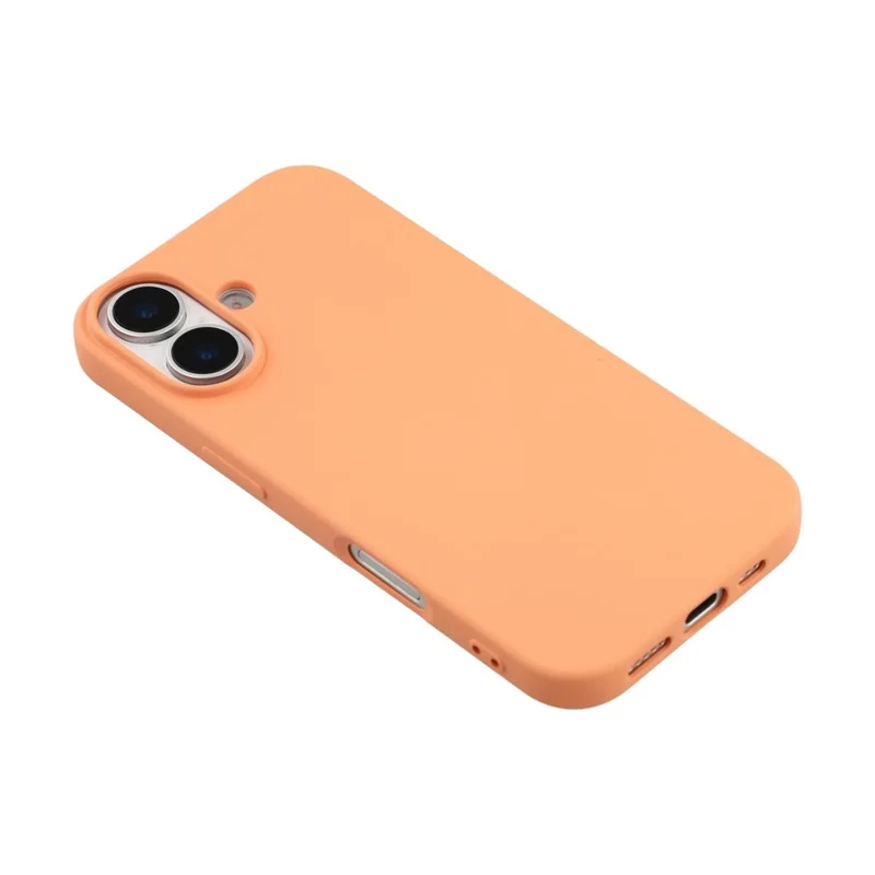X-LEVEL Pour Coque iPhone 17 Étui Souple en TPU Anti-Rayures avec Doublure en Fibre - Orange