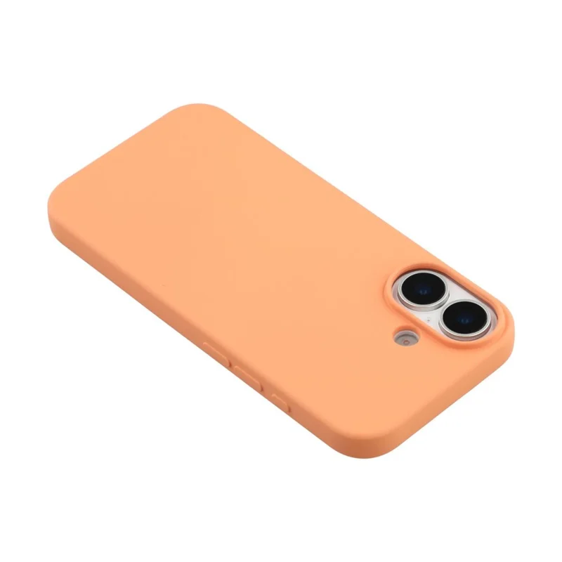 X-LEVEL Pour Coque iPhone 17 Étui Souple en TPU Anti-Rayures avec Doublure en Fibre - Orange