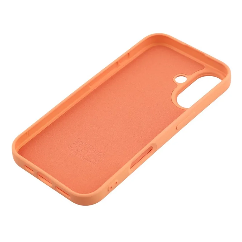 X-LEVEL Pour Coque iPhone 17 Étui Souple en TPU Anti-Rayures avec Doublure en Fibre - Orange