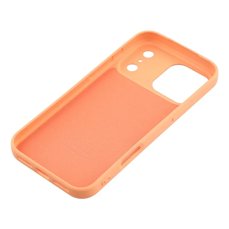 X-LEVEL Pour Coque iPhone 17 Pro Étui Souple en TPU Anti-Rayures avec Doublure en Fibre - Orange