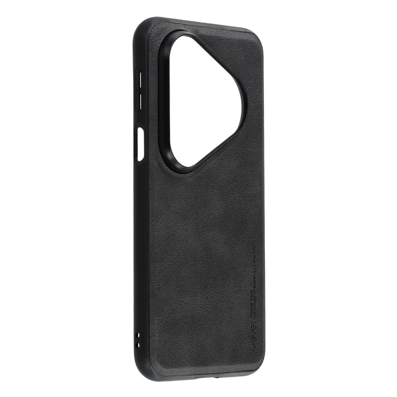 X-LEVEL Bojue-3 Series For Huawei Pura 80 Ultra Case Leather Coated PC+TPU Phone Back Cover - Black