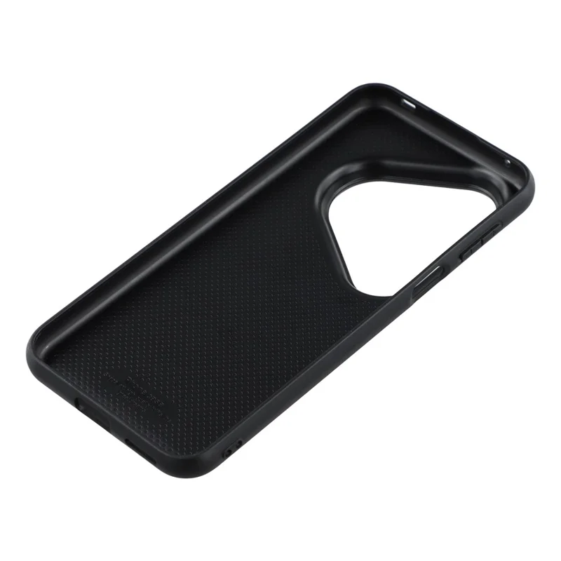 X-LEVEL Bojue-3 Series For Huawei Pura 80 Ultra Case Leather Coated PC+TPU Phone Back Cover - Black