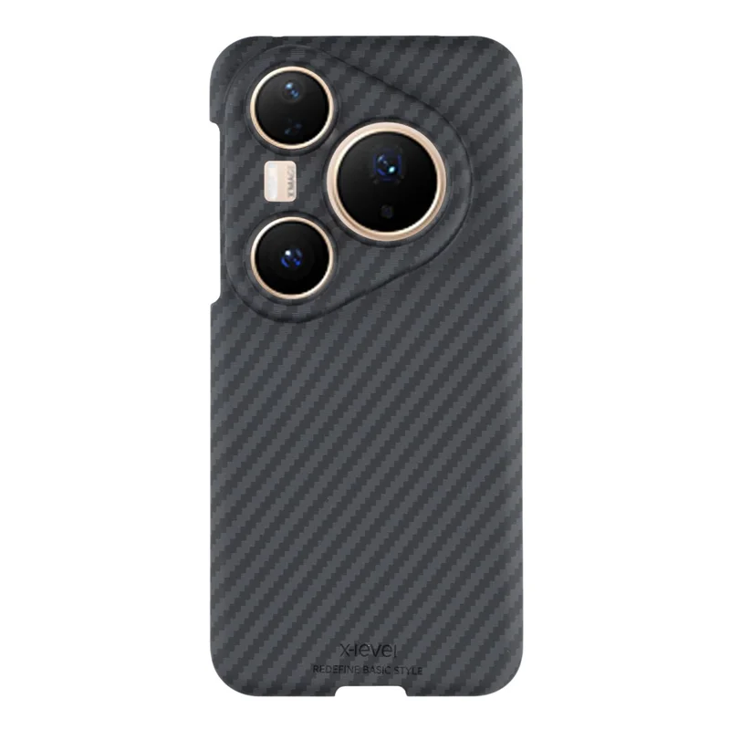 X-LEVEL для Huawei Pura 80 Pro / 80 Pro+ Чехол с текстурой углеродного волокна Жесткий ПК Противоударный чехол для телефона