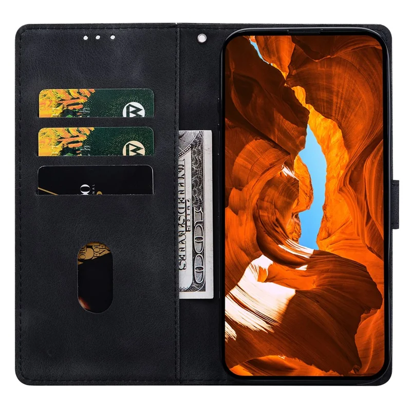Per Motorola Edge 60 Pro 5G Custodia in pelle Motivo a scacchi stampato Portafoglio Stand Flip Phone Cover - Nero