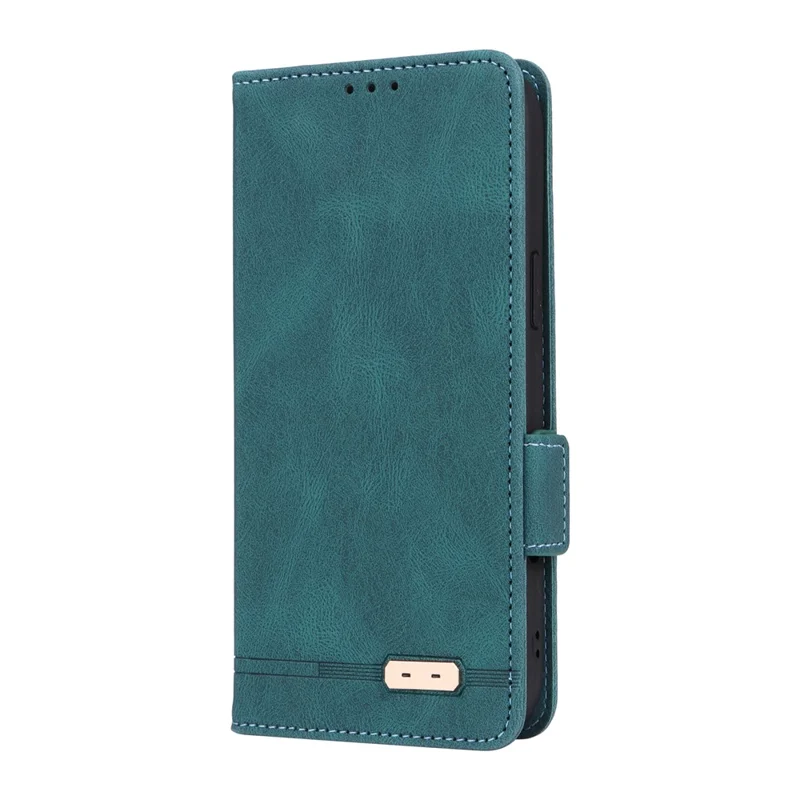 Til iPhone 17 Pro Max Taske i Læder, Wallet Flip Cover med Hardwaredekoration - Blå