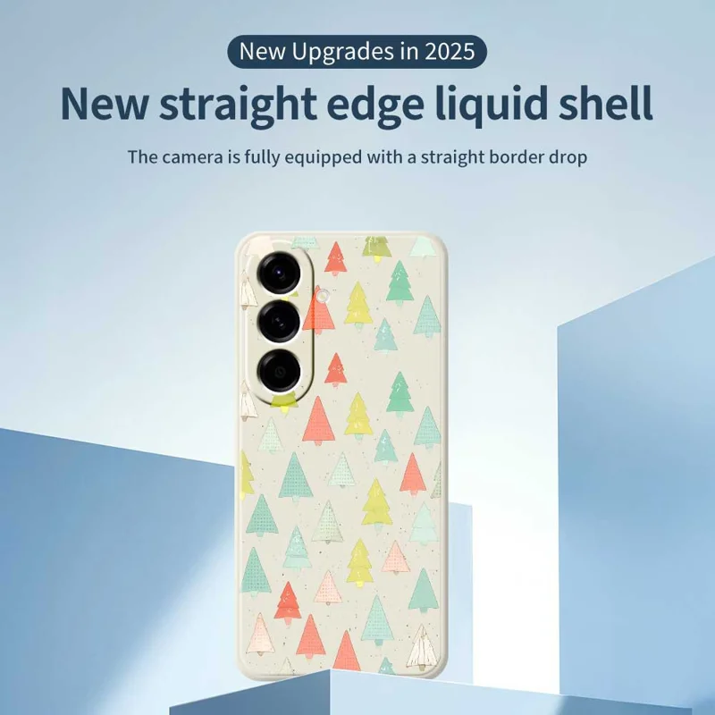 TPU-hoesje voor Samsung Galaxy A56 5G met kleurrijk bomenpatroon, rechte rand, zachte achterkant - Beige