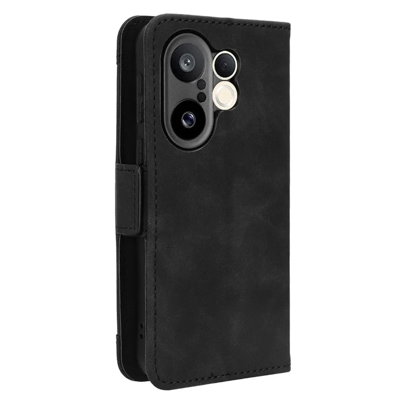 Für vivo X200 FE 5G / S30 Pro mini 5G Lederhülle Handyhülle Brieftasche mit mehreren Kartenfächern - Schwarz