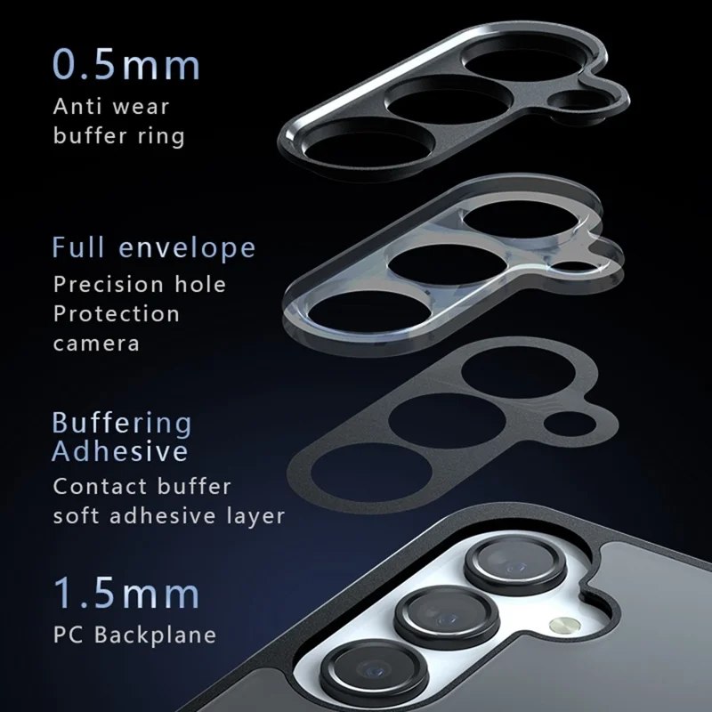 Capa para Samsung Galaxy M16 5G Compatível com MagSafe TPU+PC Acabamento Fosco