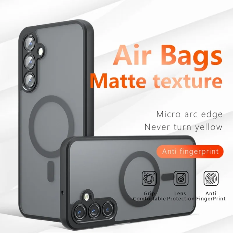 Capa para Samsung Galaxy M16 5G Compatível com MagSafe TPU+PC Acabamento Fosco