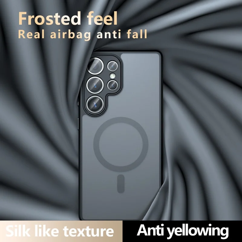 Capa para Samsung Galaxy S25 Ultra Compatível com MagSafe, Capa de Celular em TPU+PC Fosca