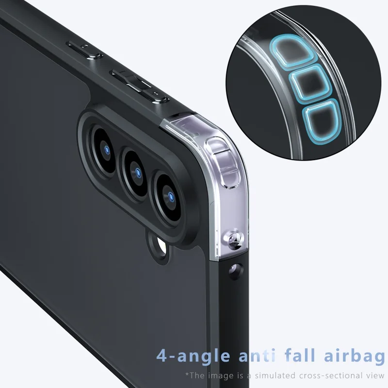 Für Samsung Galaxy A26 5G Hülle TPU + PC Stoßfeste Transparente Handyhülle
