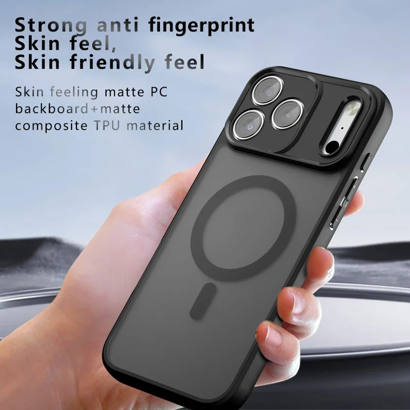Capa para iPhone 17 Pro Compatível com MagSafe TPU+PC Capa de Celular Fosca
