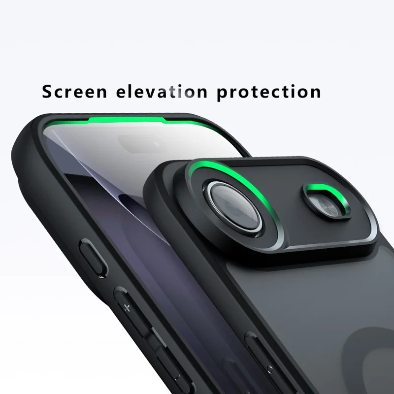 Capa de Ar Compatível com MagSafe TPU+PC Fosco Capa de Telefone para iPhone 17