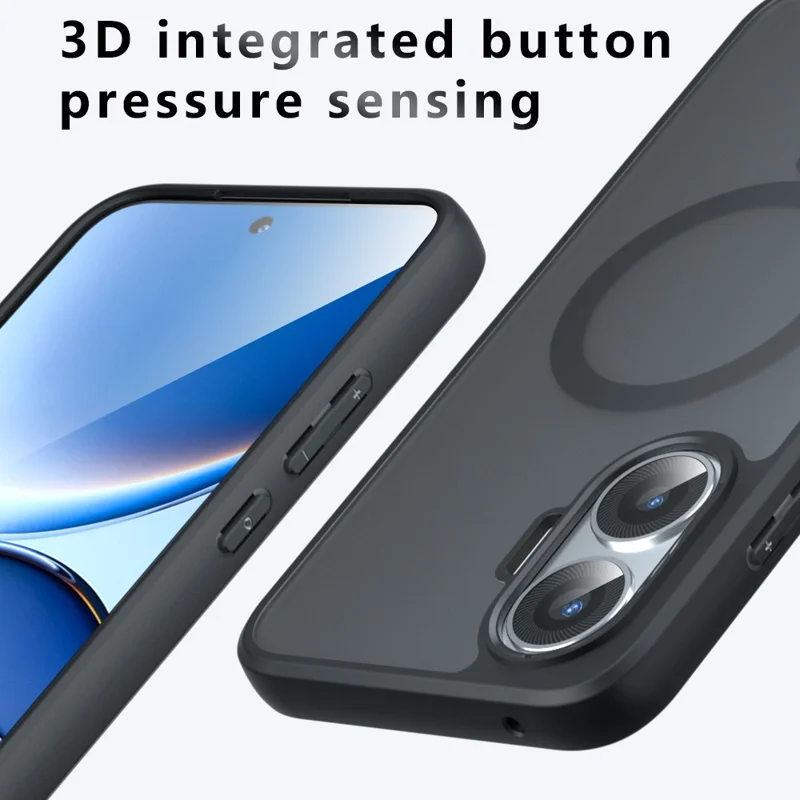 Capa Fosca para Xiaomi Redmi Turbo 4 Pro 5G / Poco F7 5G Compatível com MagSafe TPU+PC para Celular