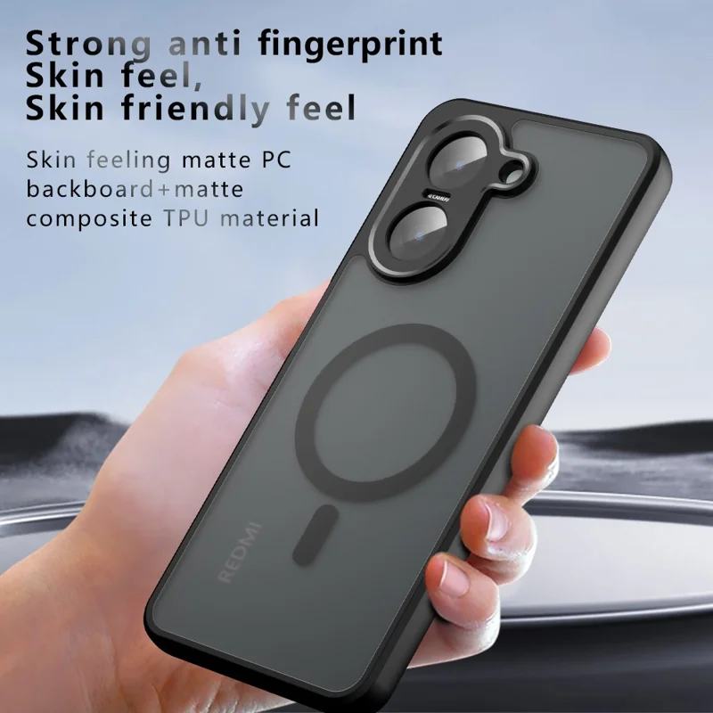 Matte Case for Xiaomi Redmi A5 4G (171.7mm) / Poco C71 4G Compatible with MagSafe TPU+PC Phone Cover