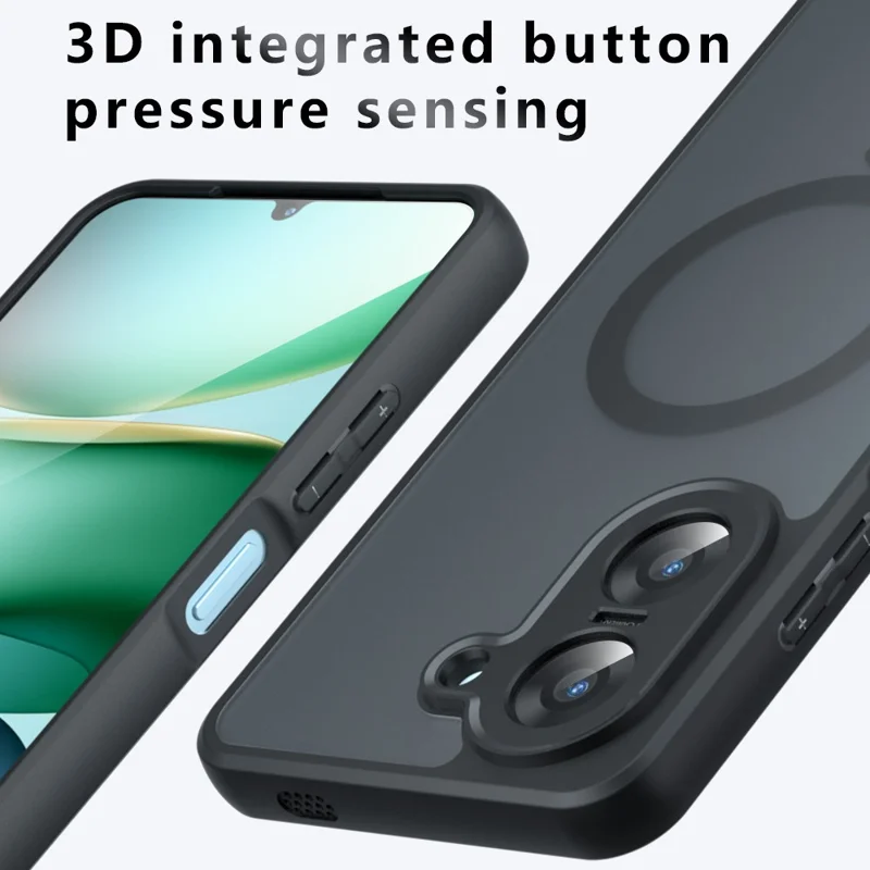 Matte Case for Xiaomi Redmi A5 4G (171.7mm) / Poco C71 4G Compatible with MagSafe TPU+PC Phone Cover