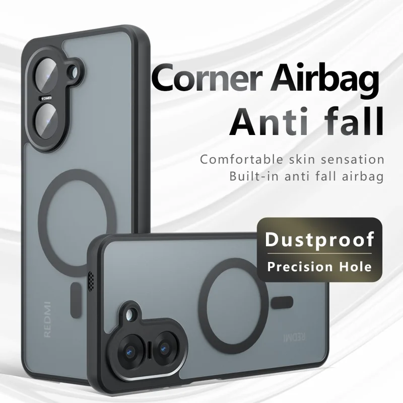 Matte Case for Xiaomi Redmi A5 4G (171.7mm) / Poco C71 4G Compatible with MagSafe TPU+PC Phone Cover