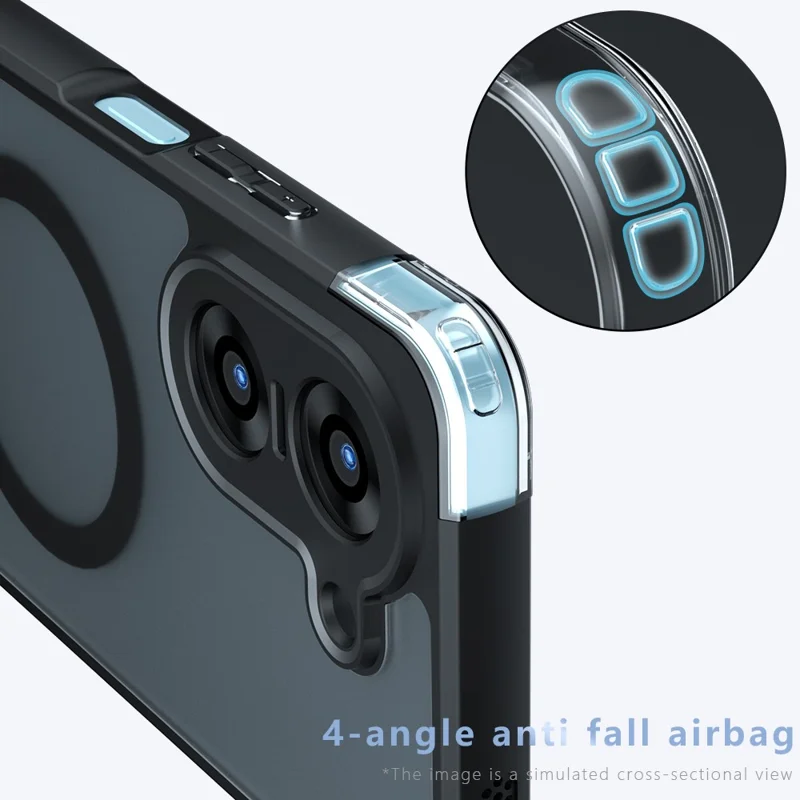 Matte Case for Xiaomi Redmi A5 4G (171.7mm) / Poco C71 4G Compatible with MagSafe TPU+PC Phone Cover