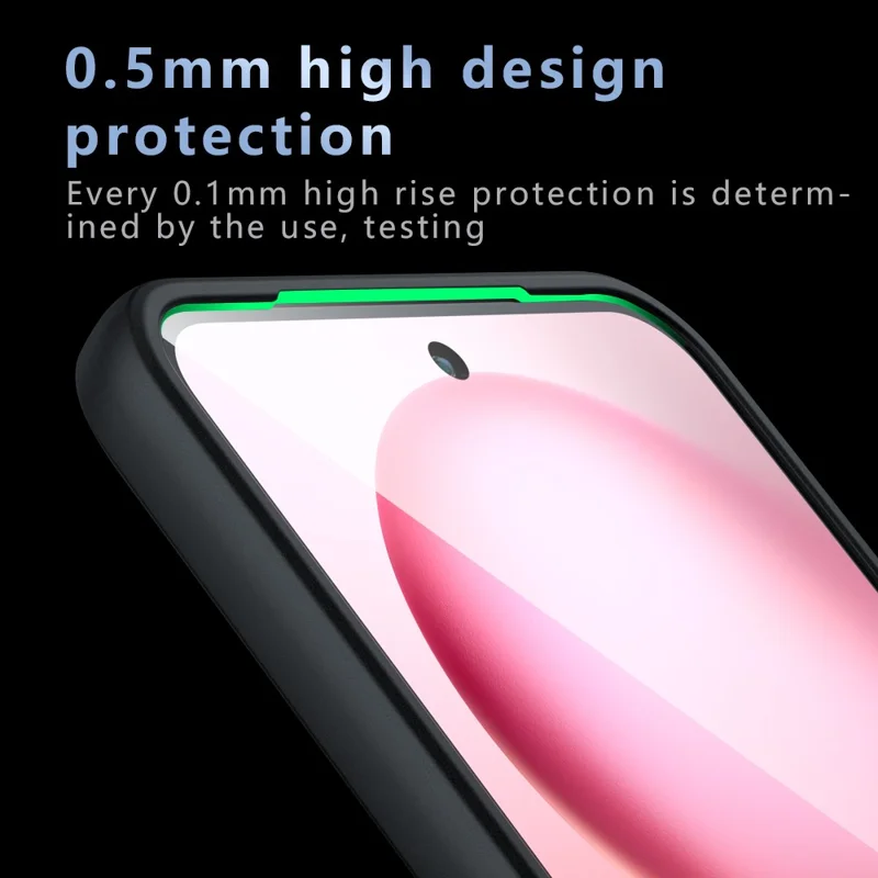 Für vivo S30 5G Hülle Skin-Touch TPU + PC Matt Handyhülle, Transparent Schwarz