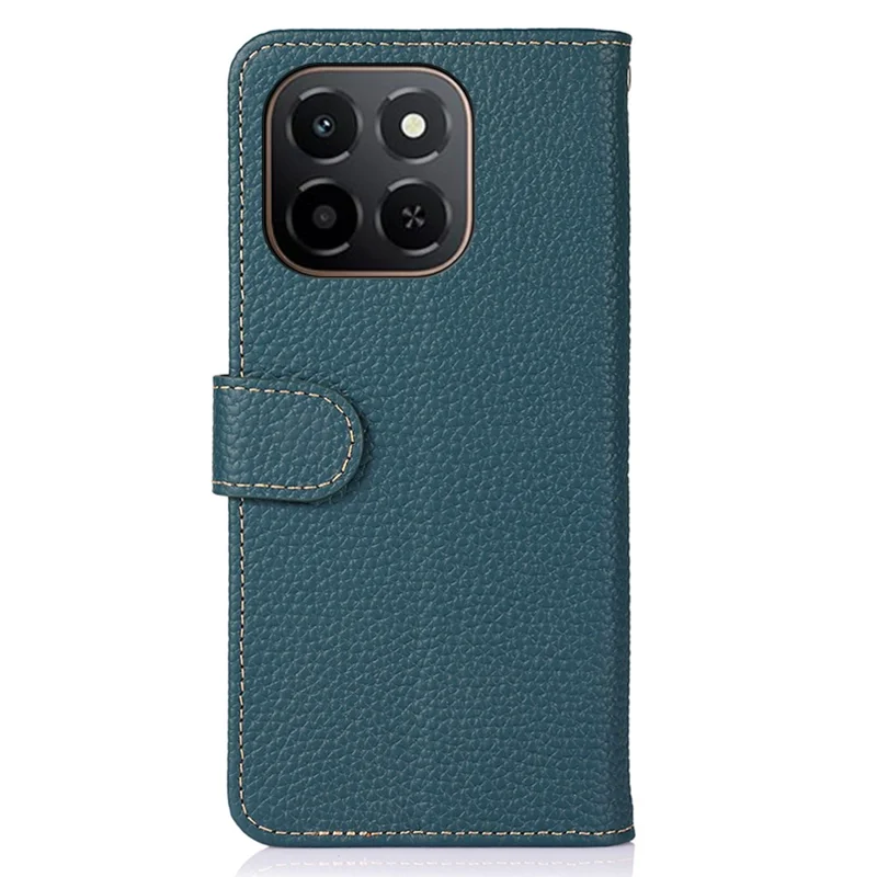KHAZNEH per Honor X6c 4G Cover in Vera Pelle di Mucca Flip per Telefono - Verde