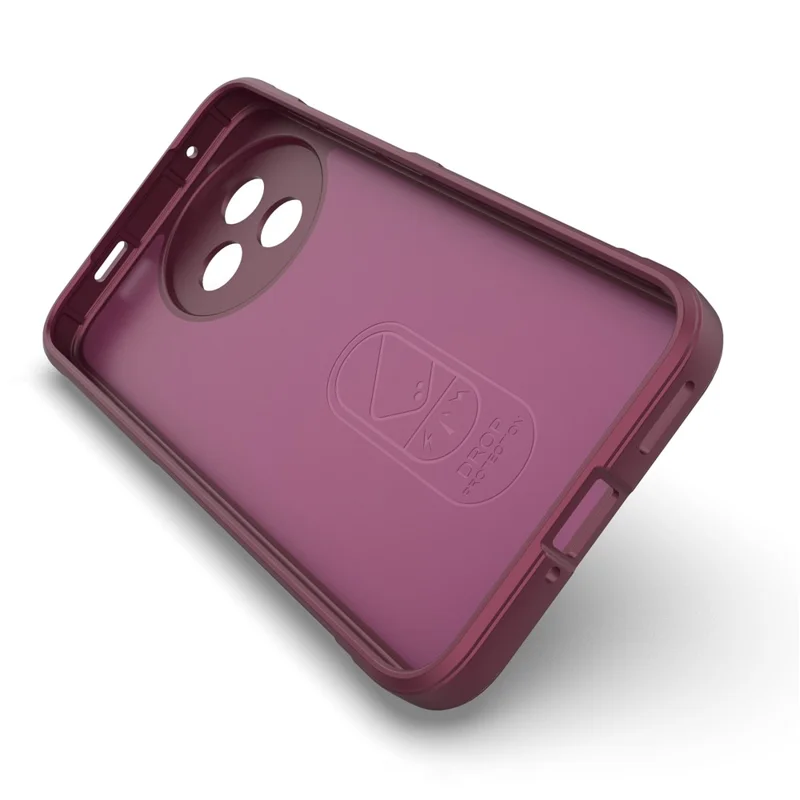 Cover per Xiaomi Redmi K80 Ultra 5G Antiurto Morbido TPU Custodia Posteriore Robusta - Rosso Vino