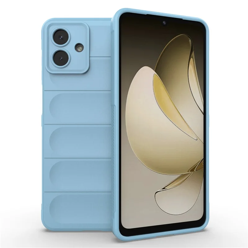 For Samsung Galaxy A07 5G / A07 4G Case Anti-Drop Soft TPU Rugged Phone Back Cover - Baby Blue