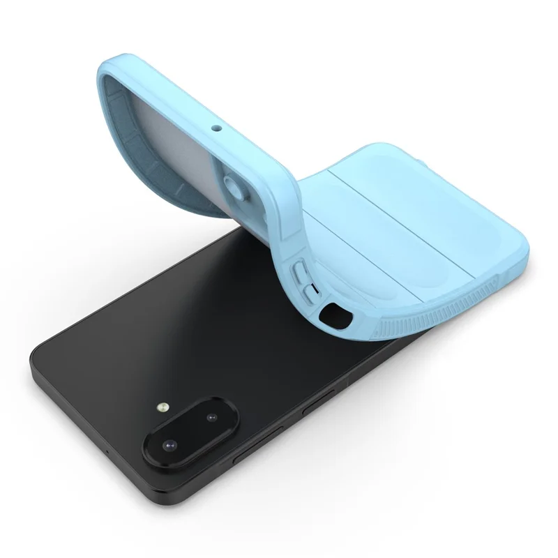 For Samsung Galaxy A07 5G / A07 4G Case Anti-Drop Soft TPU Rugged Phone Back Cover - Baby Blue