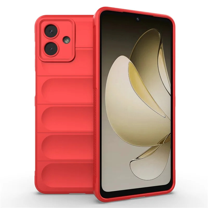 For Samsung Galaxy A07 5G / A07 4G Case Anti-Drop Soft TPU Rugged Phone Back Cover - Red