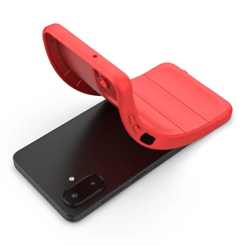 For Samsung Galaxy A07 5G / A07 4G Case Anti-Drop Soft TPU Rugged Phone Back Cover - Red