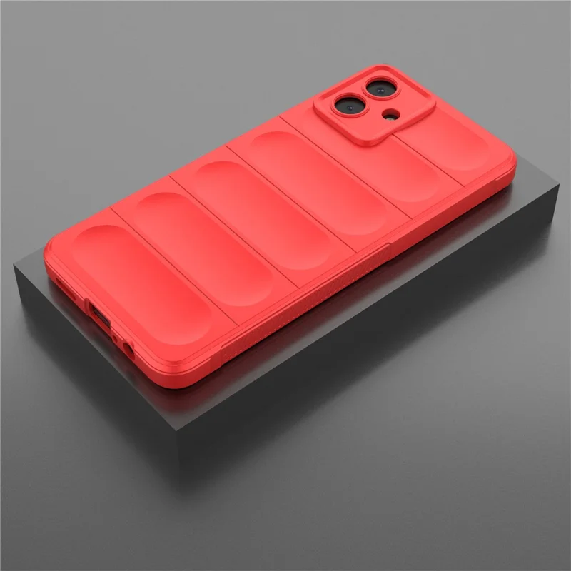 For Samsung Galaxy A07 5G / A07 4G Case Anti-Drop Soft TPU Rugged Phone Back Cover - Red