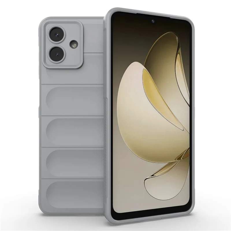 For Samsung Galaxy A07 5G / A07 4G Case Anti-Drop Soft TPU Rugged Phone Back Cover - Light Grey