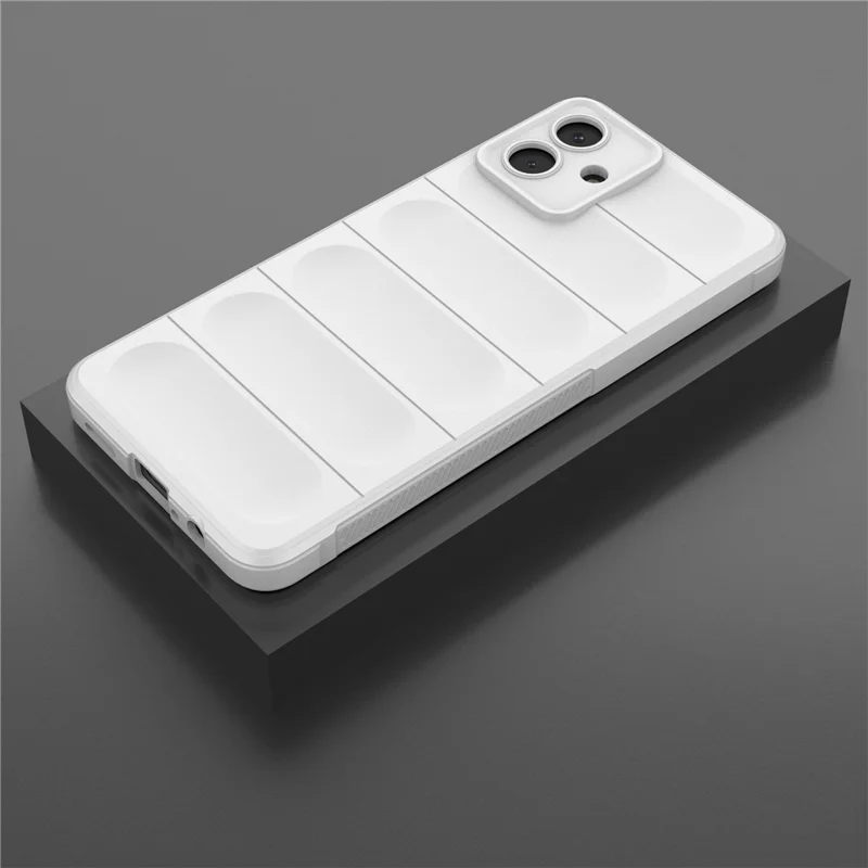 For Samsung Galaxy A07 5G / A07 4G Case Anti-Drop Soft TPU Rugged Phone Back Cover - White