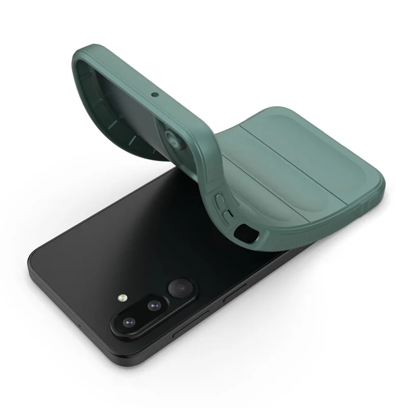 Per Samsung Galaxy M36 5G Custodia Anti-Caduta Morbido TPU Custodia Posteriore Robusta - Verde