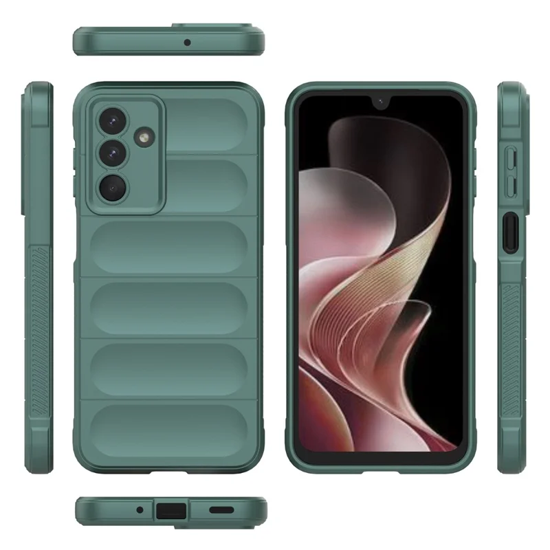 Per Samsung Galaxy M36 5G Custodia Anti-Caduta Morbido TPU Custodia Posteriore Robusta - Verde
